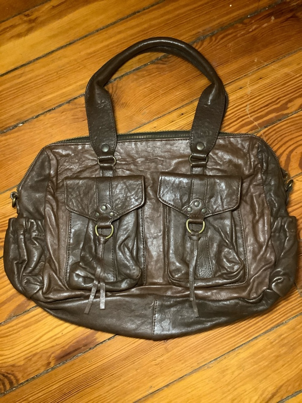 NWOT Y2K VTG Abaco Paris Leather Satchel
